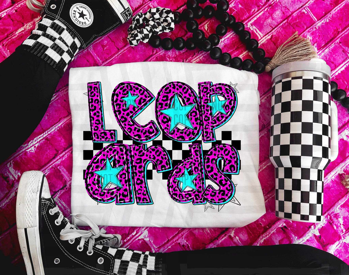 Leopards Pink Leopard Neon (Caplinger) DTF transfer