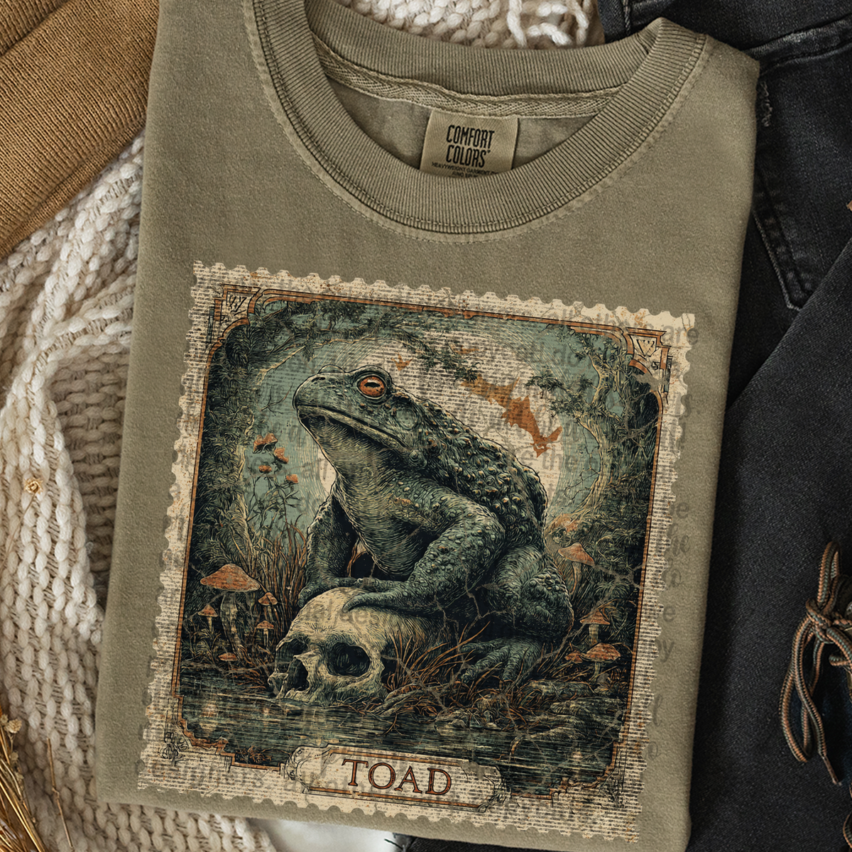 Toad stamp (TTD) DTF transfer