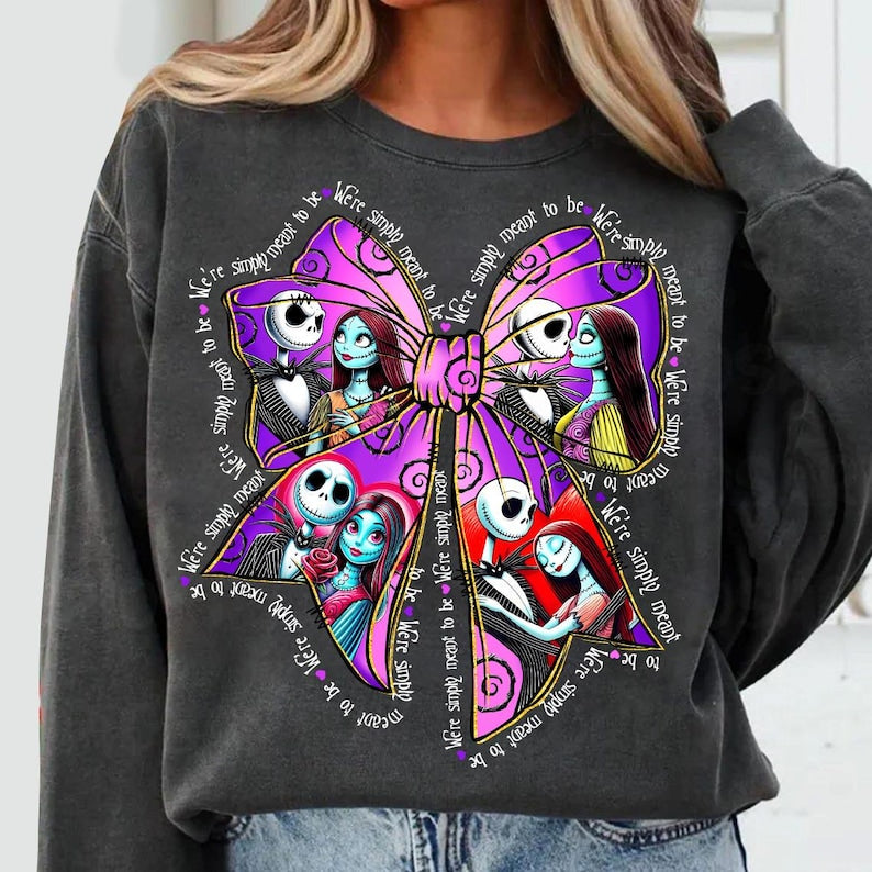 Jack and sally bow Sunday Special DTF