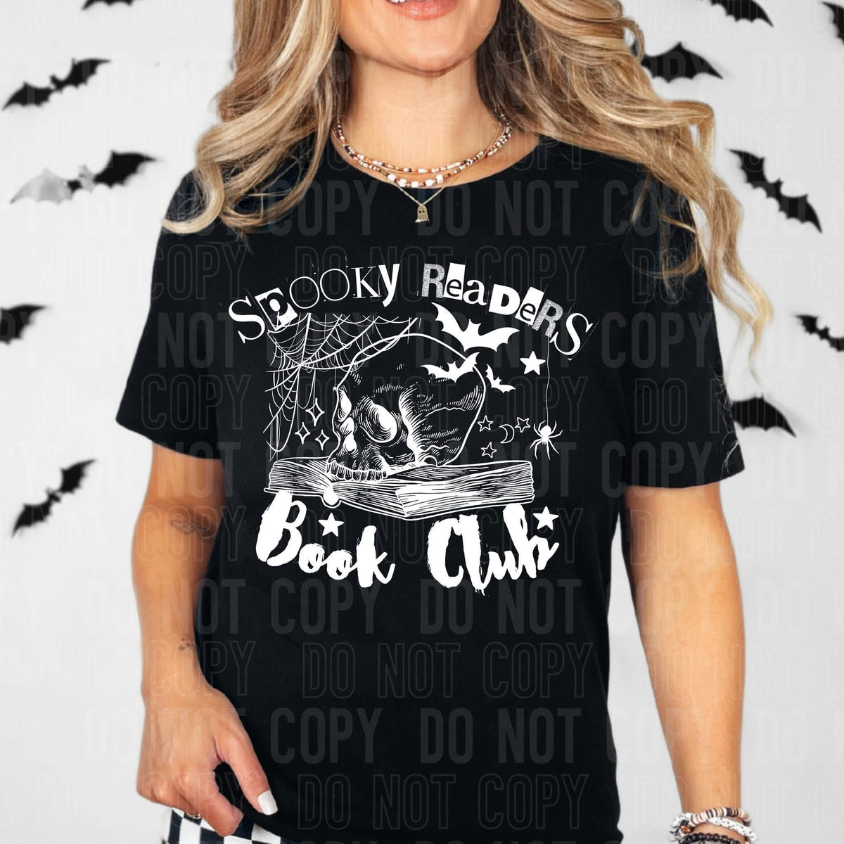 Spooky readers book club WHITE sbb  DTF transfer