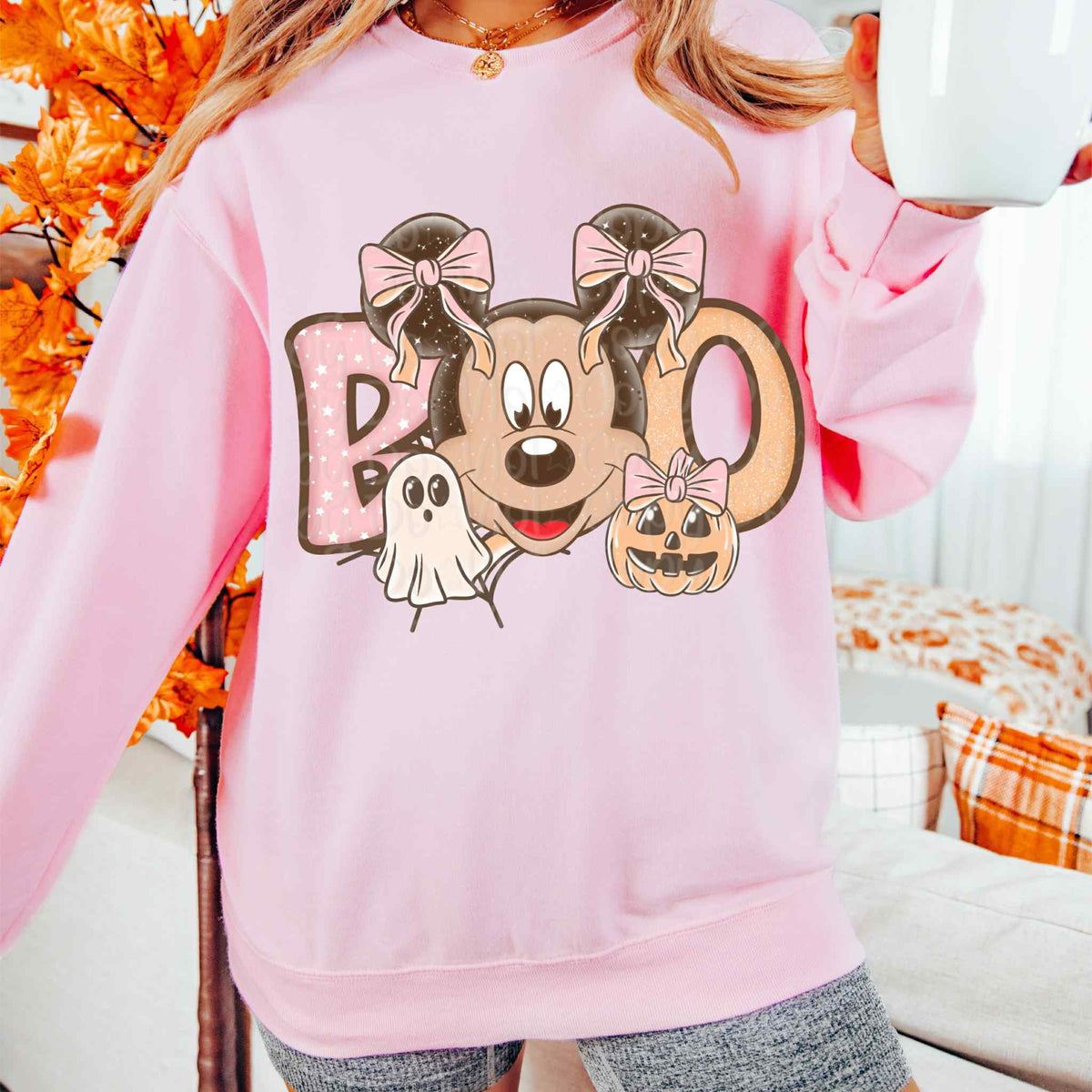 Boo minnie DTF transfer