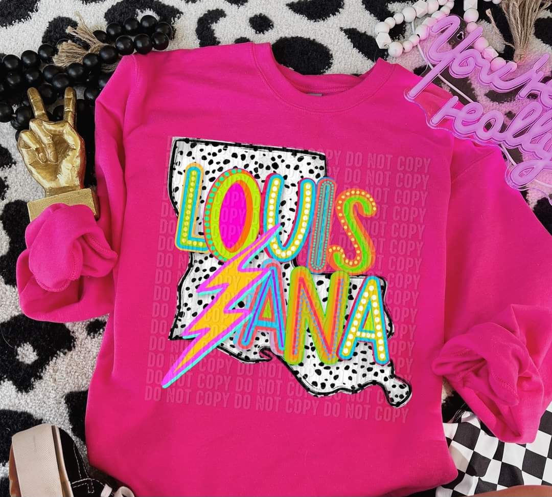 Louisiana dalmatian background (CRAFTI) 44155 DTF transfer