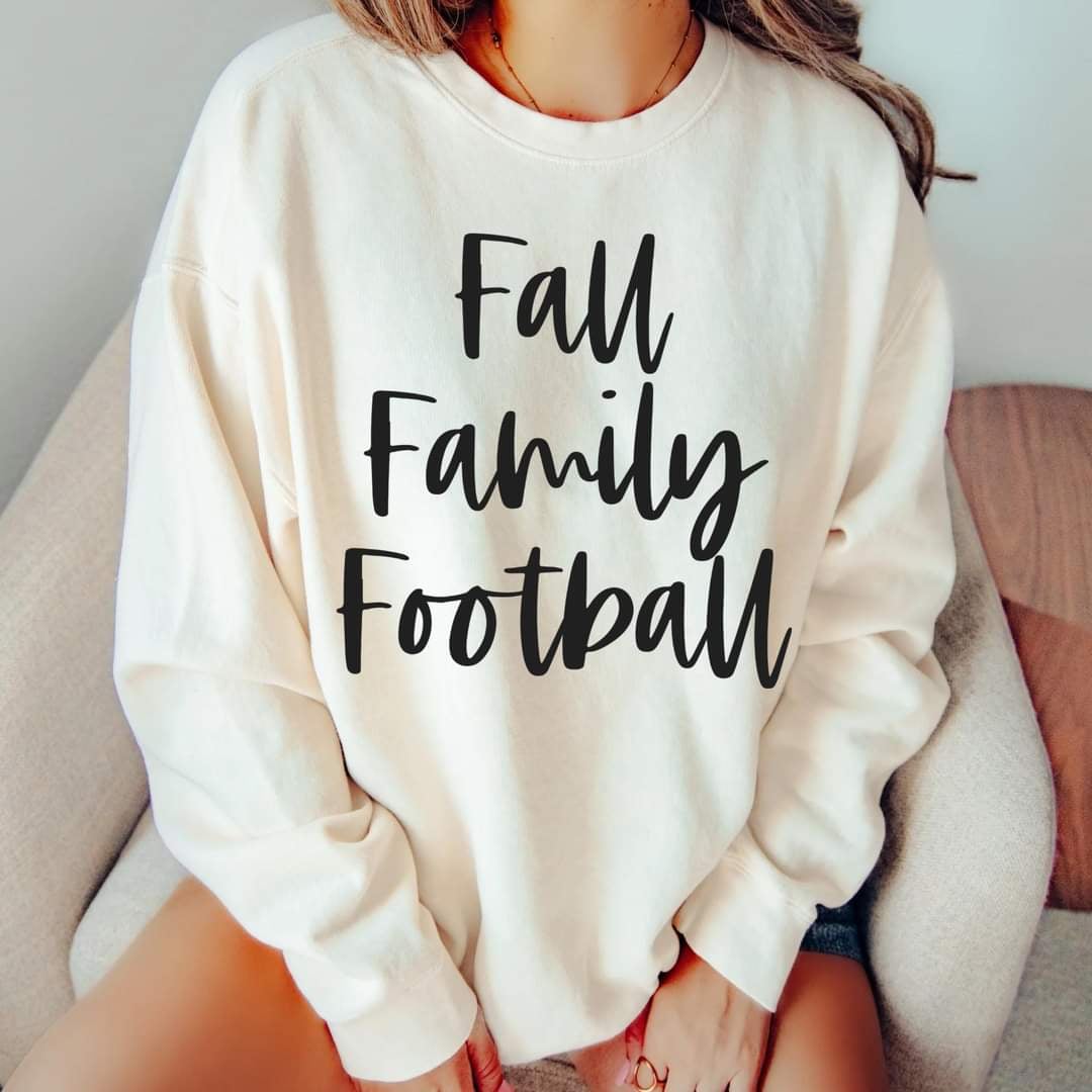 Fall family football black font (GROVE) 50297 DTF transfer