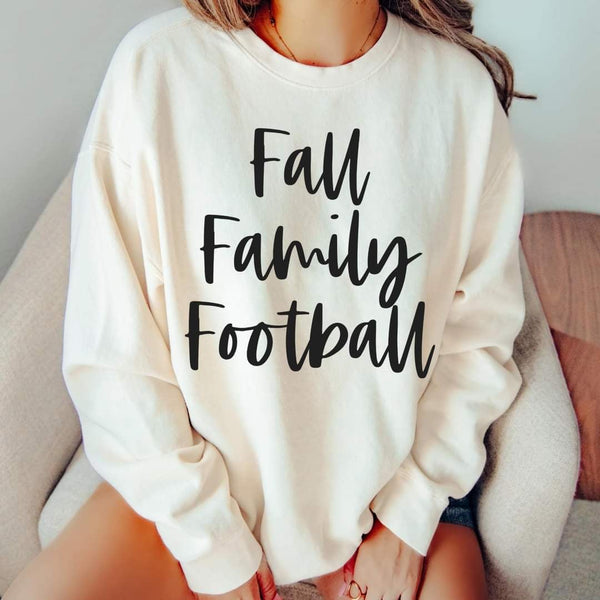 Fall family football black font (GROVE) 50297 DTF transfer