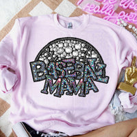 Baseball mama colorful stones (CITY) 44034 DTF transfer