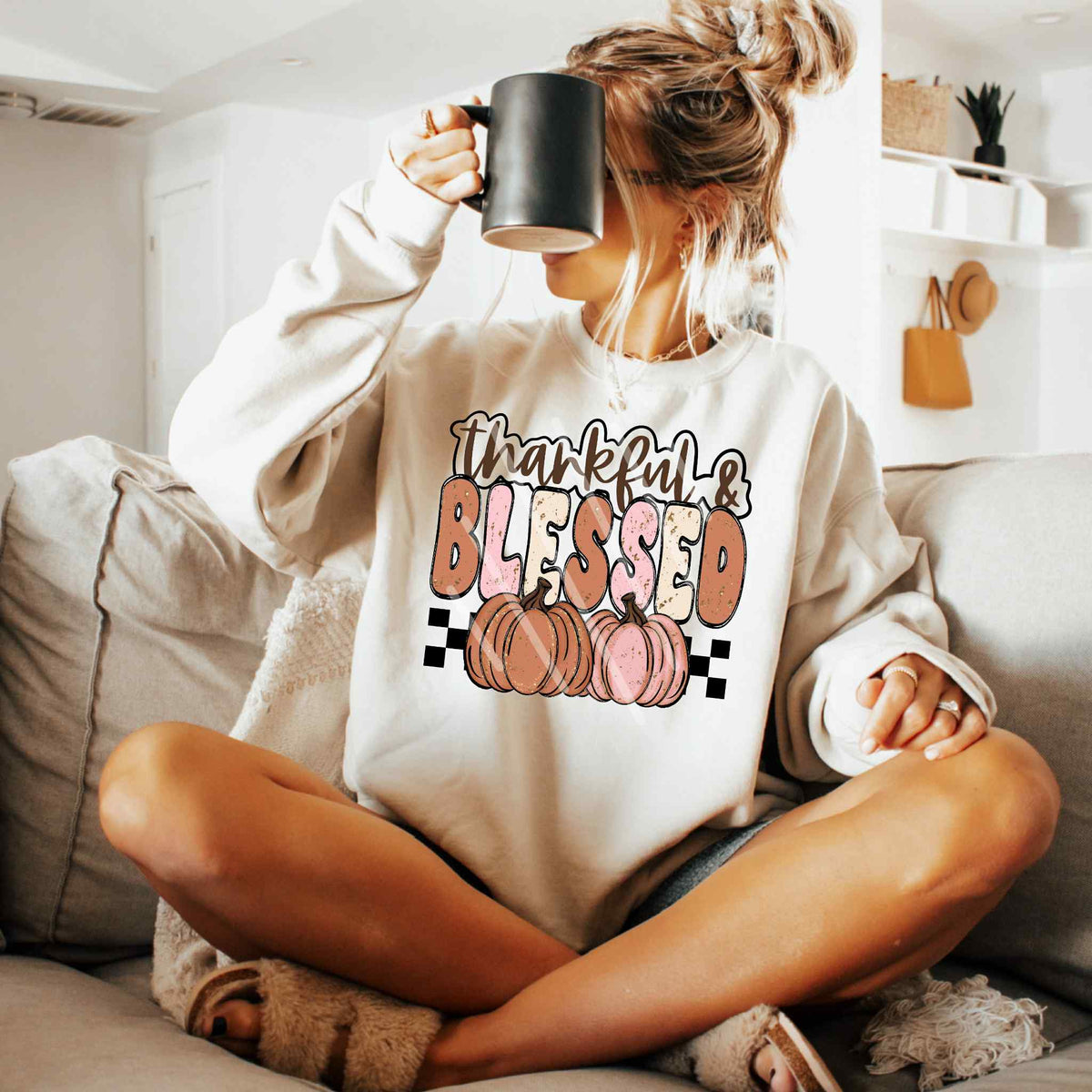 Thankful and blessed pumpkins EXCLUSIVE DTF transfer