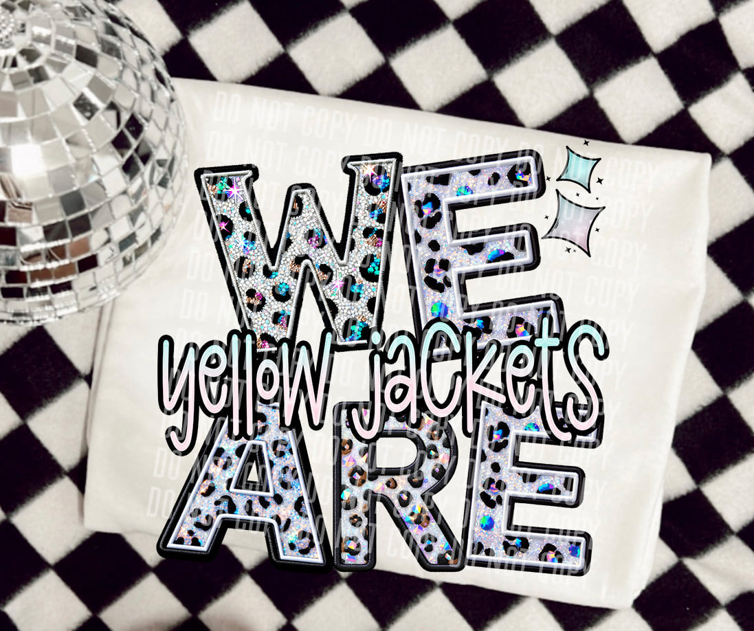 We are yellow jackets leopard 50827 DTF transfer