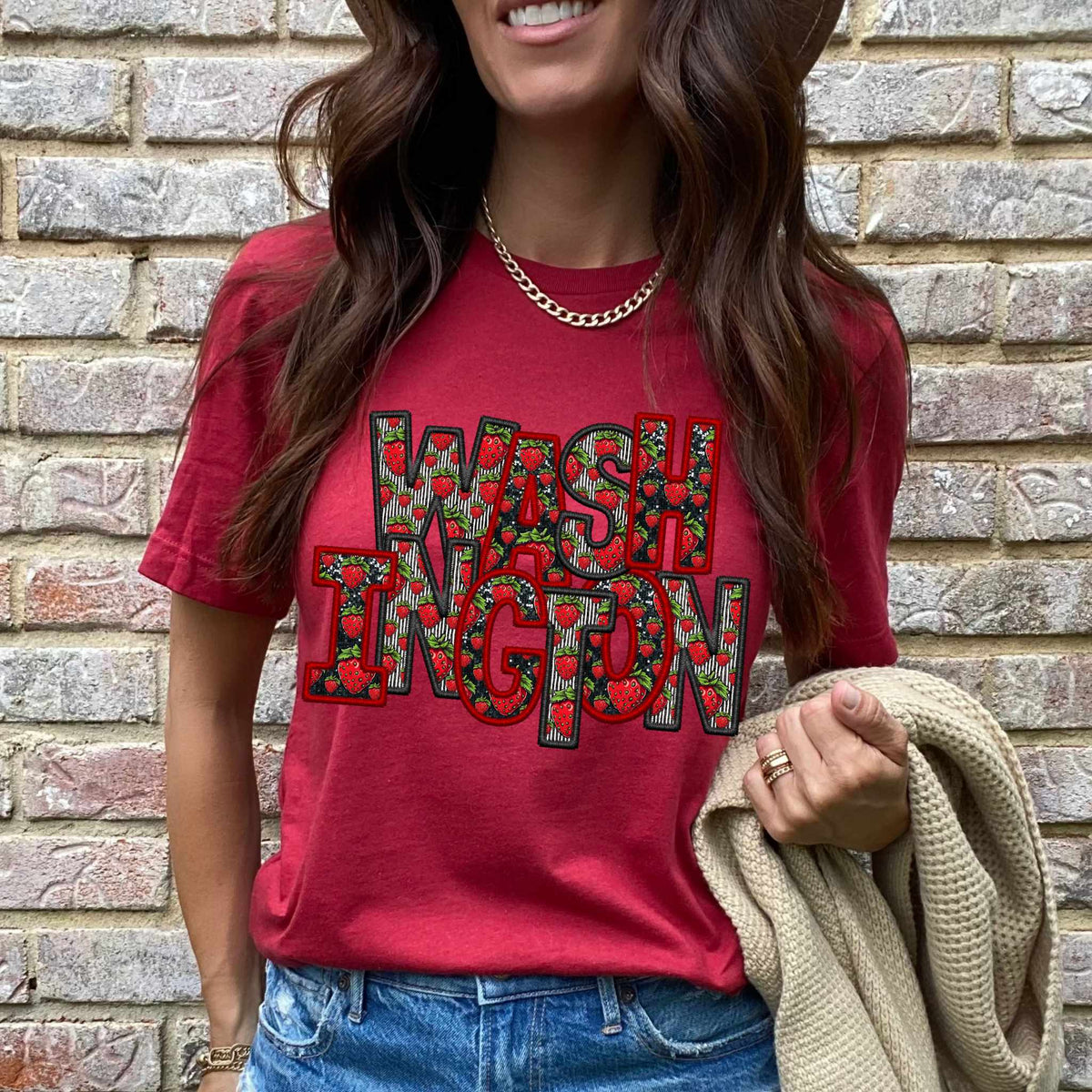 Washington strawberry states 50050 DTF transfer