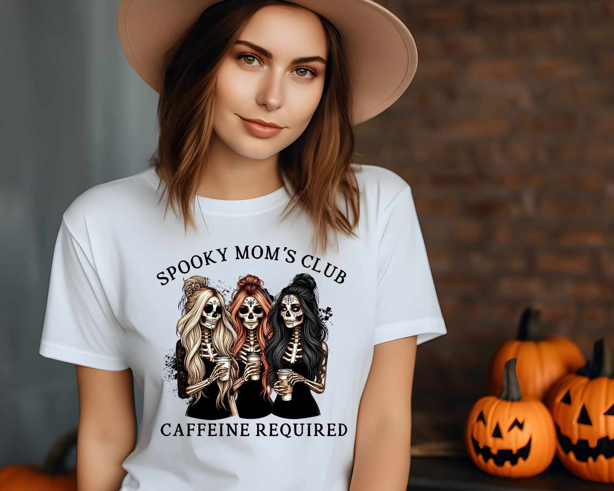 Spooky moms club caffeine required (VS) 52202 DTF transfer