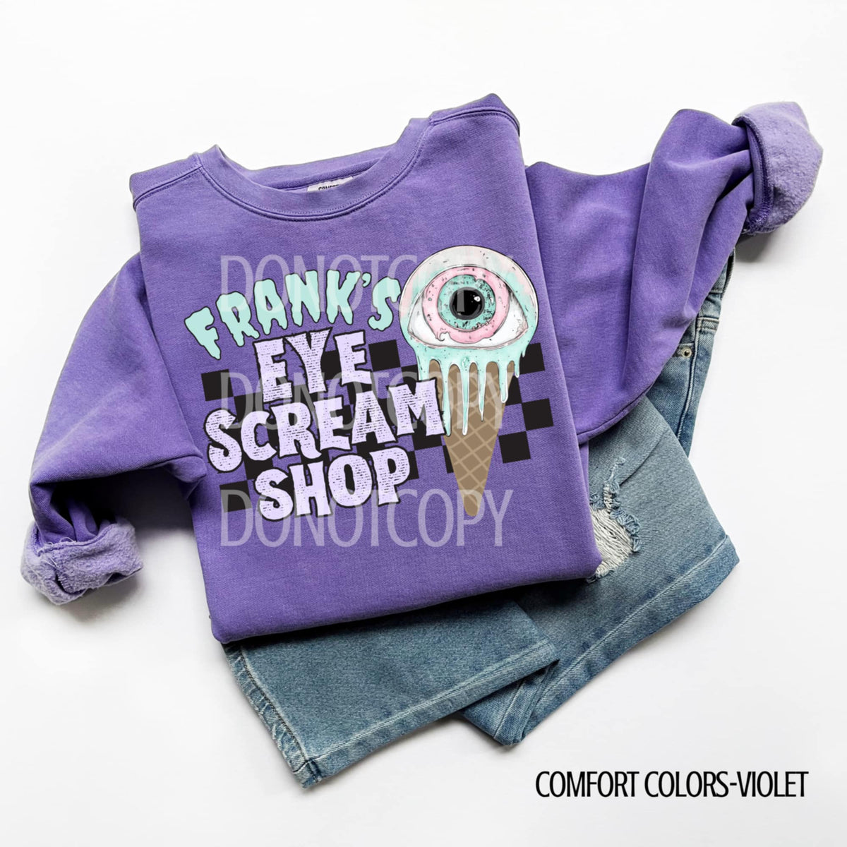 Franks eye scream shop CSG DTF transfer