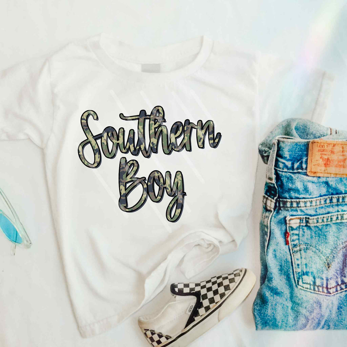 Southern boy camo scarlow 110185 DTF transfer