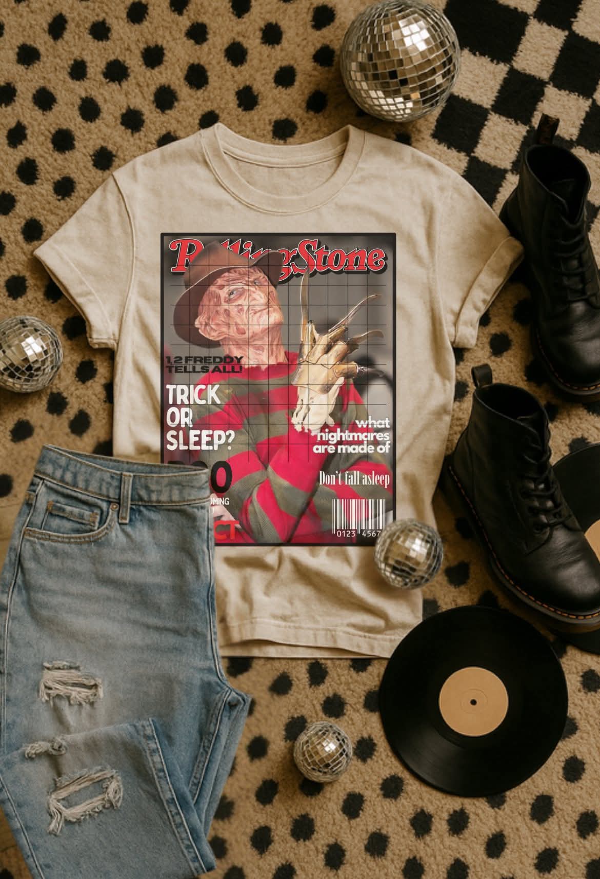 Nightmare rolling stone magazine DTF transfer