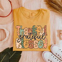 Thankful grateful blessed polka dotted 50667 DTF transfer