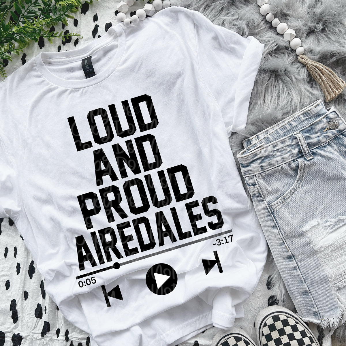 Loud and proud airedales VIRGO DTF transfer