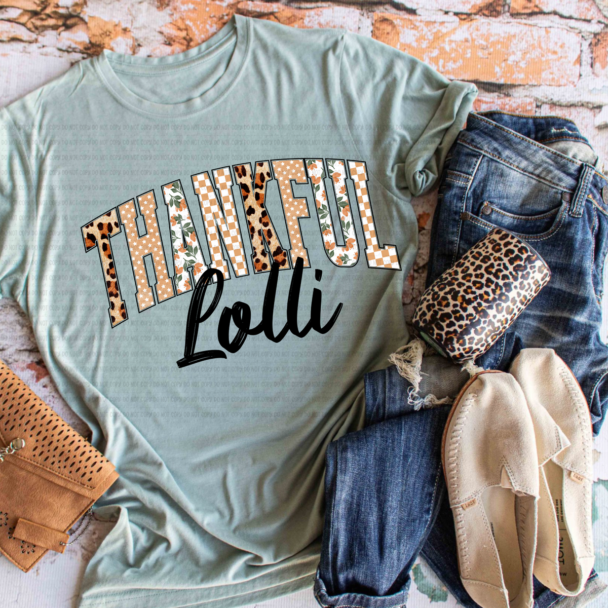 Thankful lolli revel DTF transfer