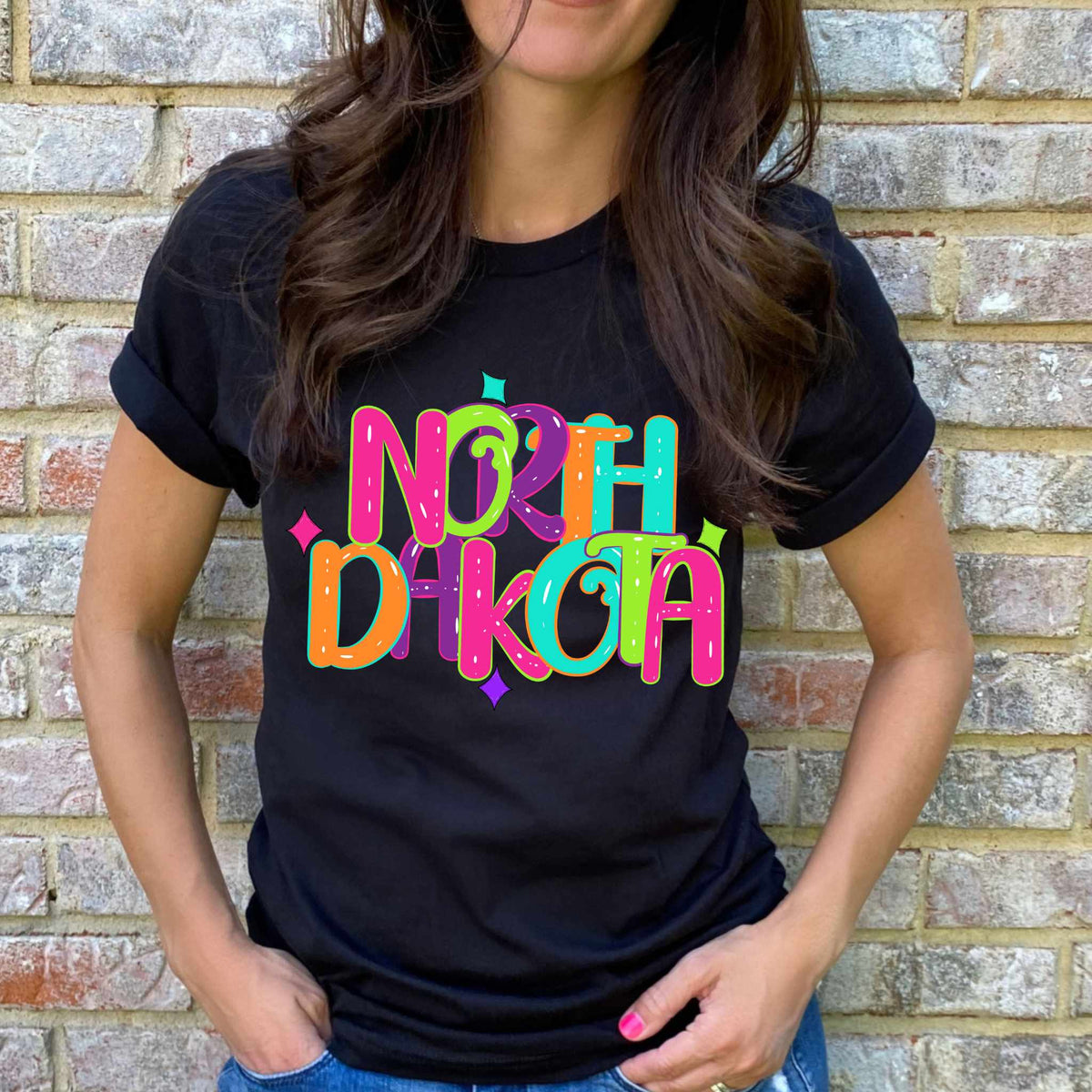 North Dakota neon states 44913 DTF transfer