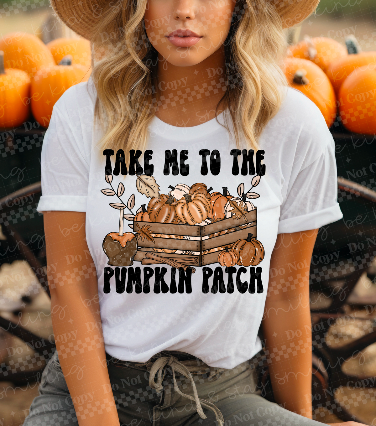 Take me to the pumpkin patch wagon CMLD DTF transfer