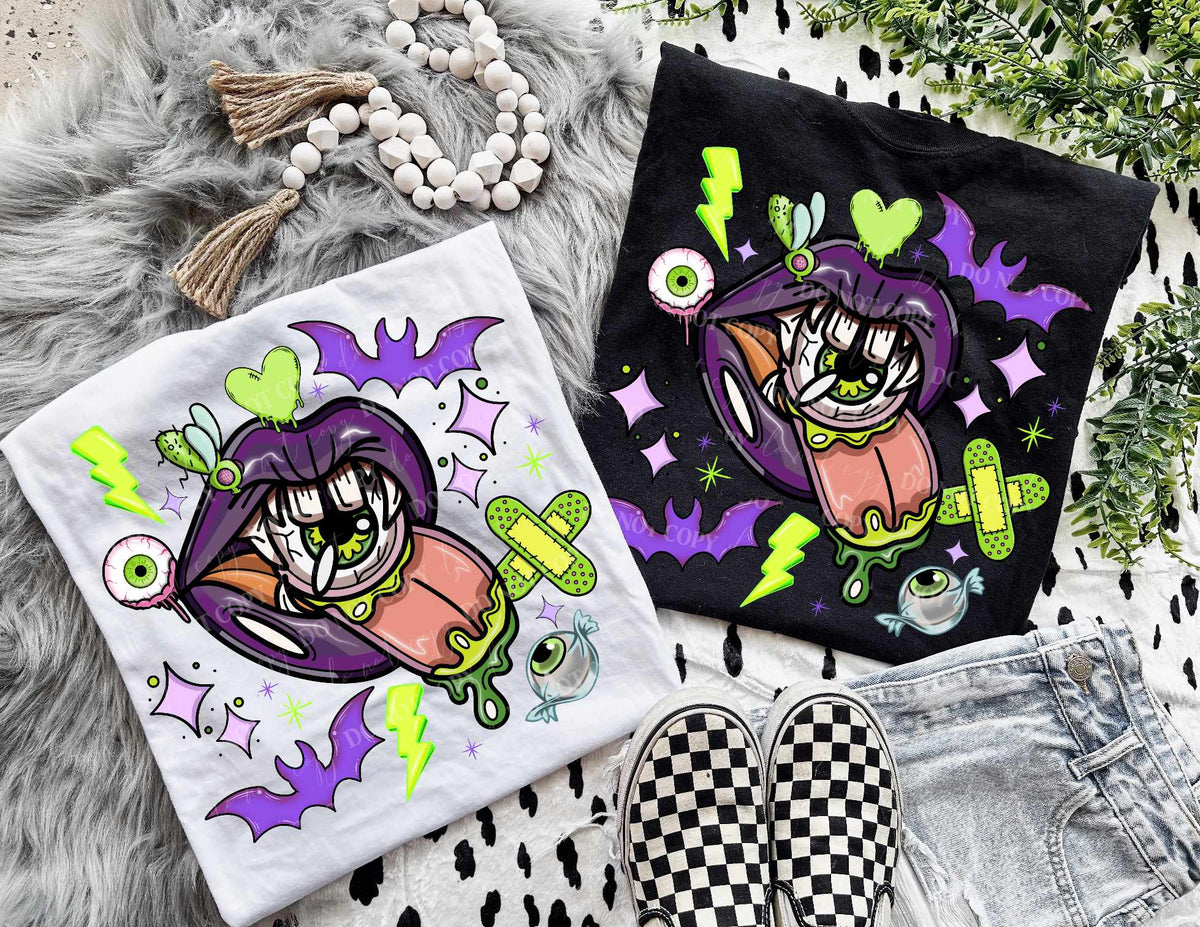 Mouth with eyeball (LUMI) 44873 DTF transfer