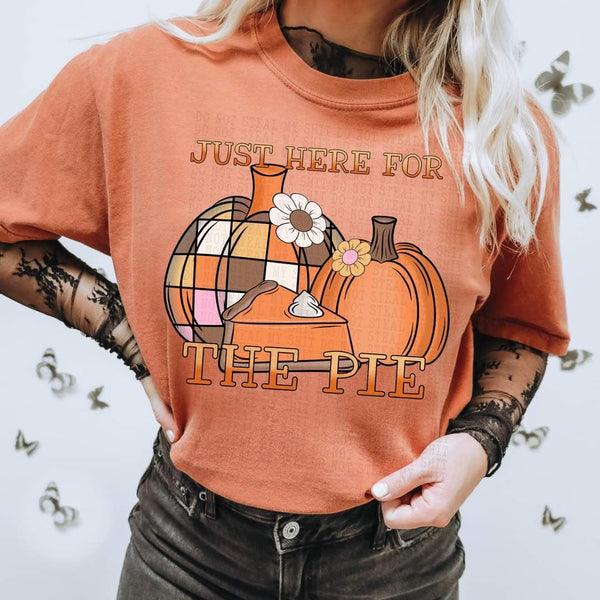 Just here for the pie (DDD) 52147 DTF transfer
