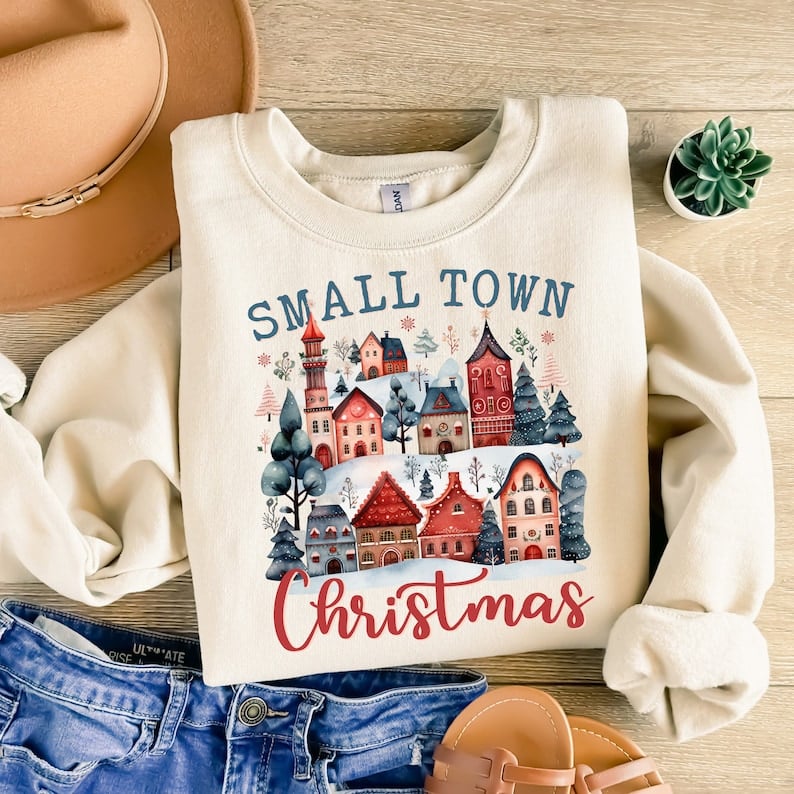 Small town christmas (village) 43957 DTF TRANSFER