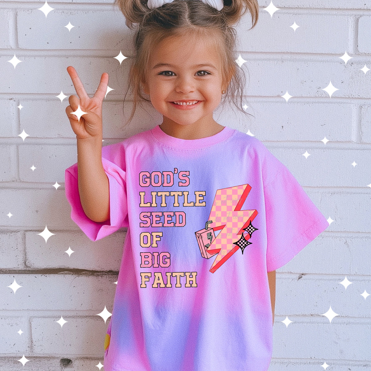 God's little seed of big faith GIRLS DTF transfer