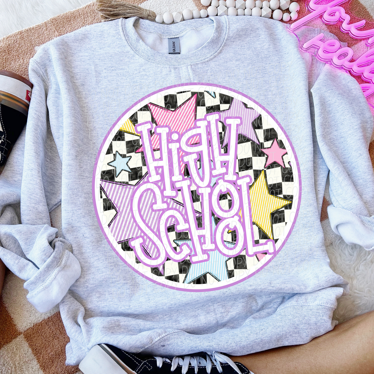 High-school  GIRL CITY  DTF transfer