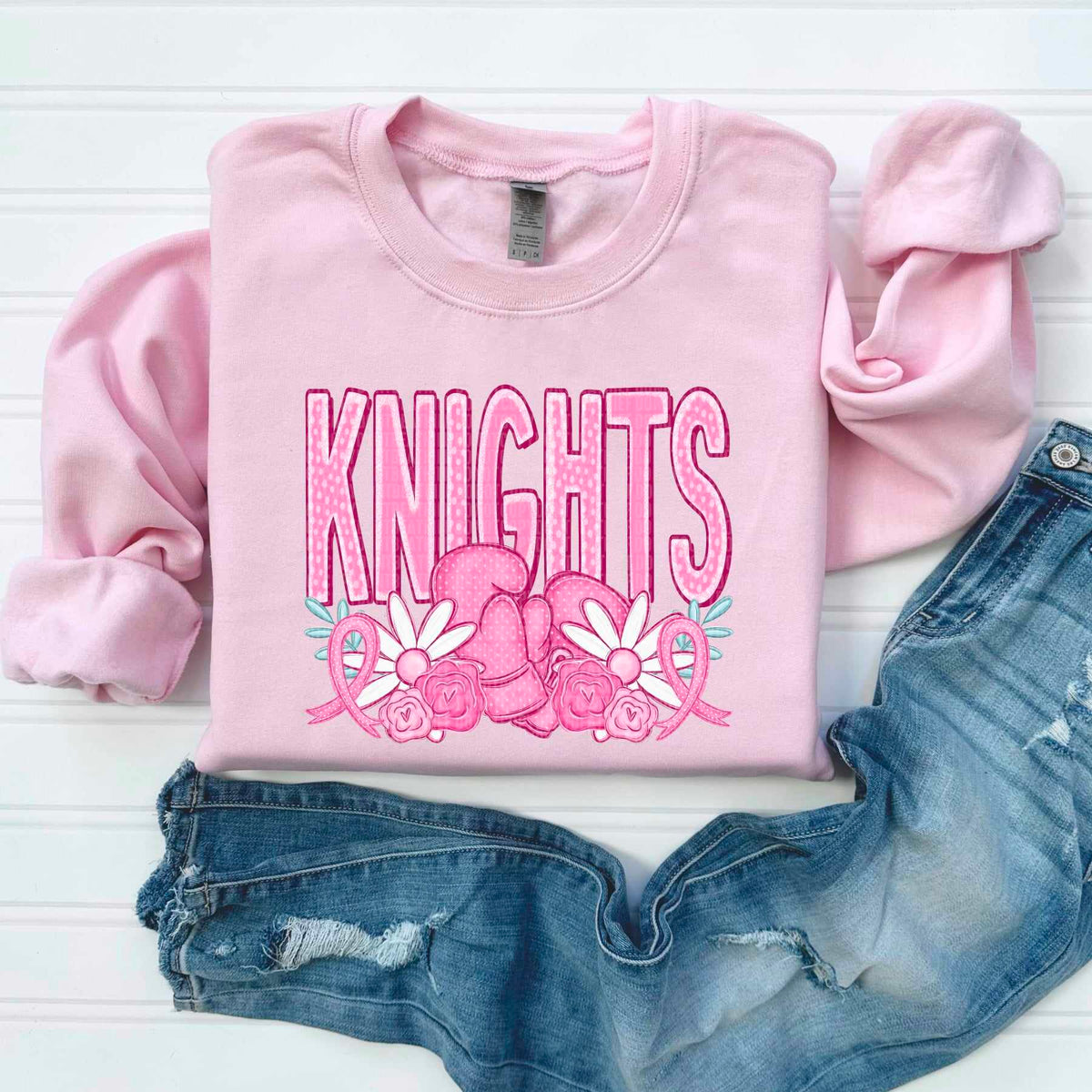 Knights pink mascots 50063 DTF transfer