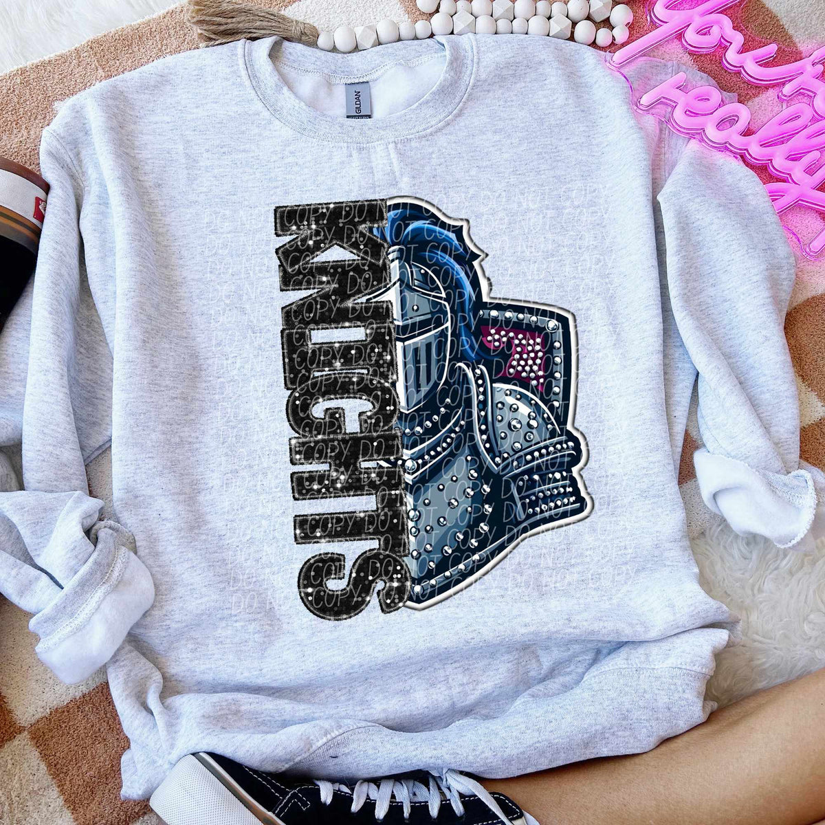 Knights half mascots (CITY) 50336 DTF transfer