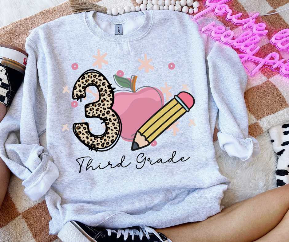 Third grade leopard 3 apple pencil (VS) 52169 DTF transfer