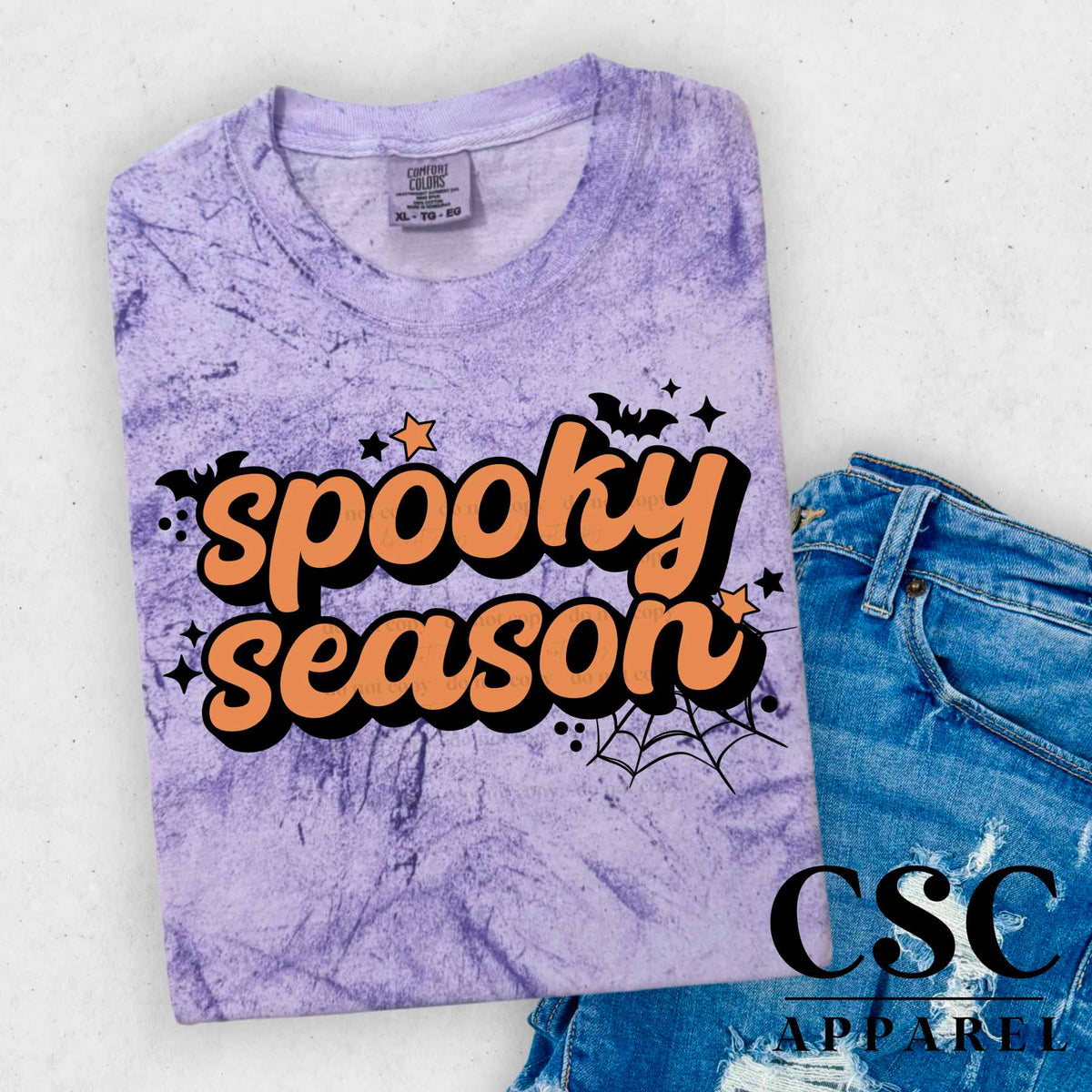 Spooky season orange (CSC) 44876 DTF transfer
