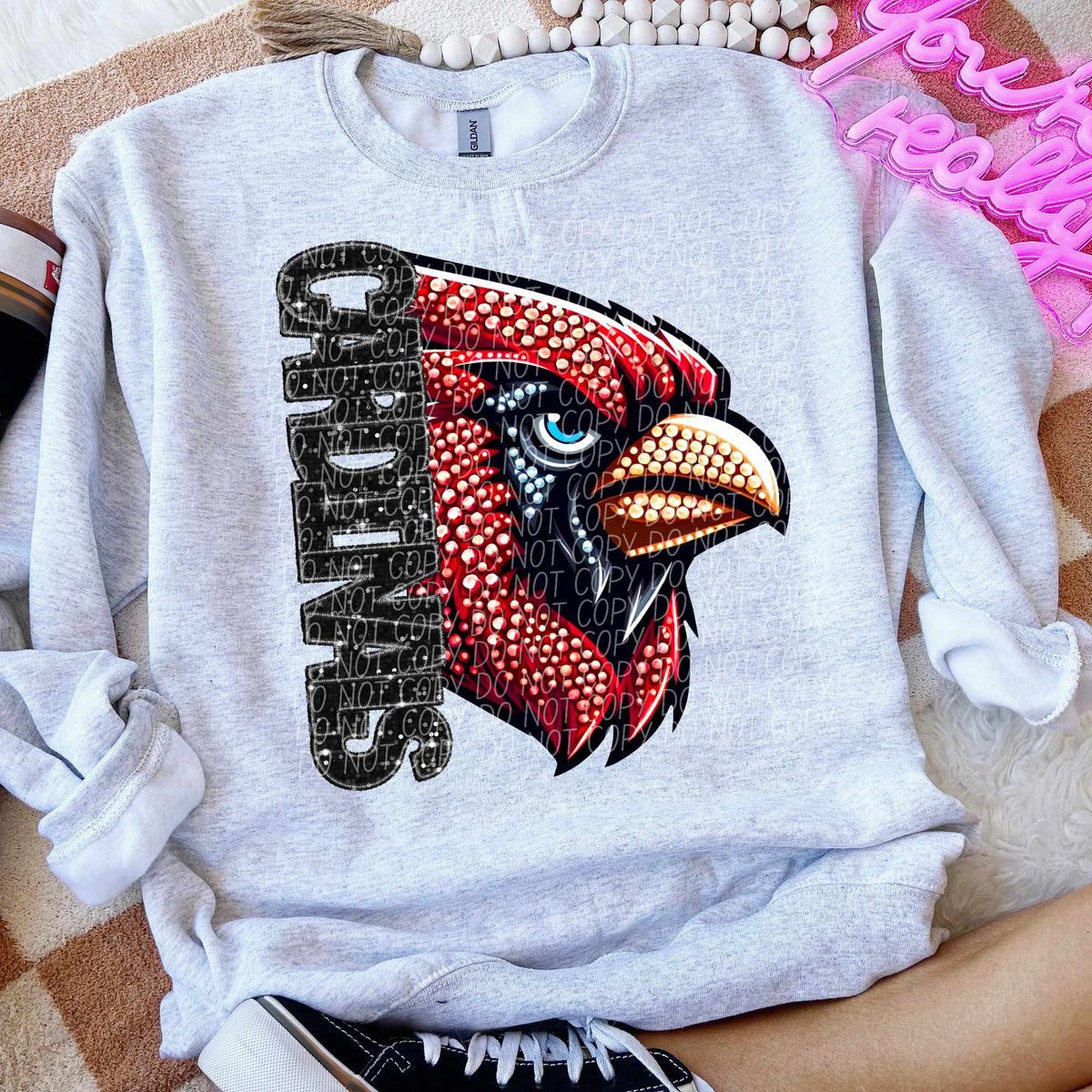 Cardinals half mascots (CITY) 50345 DTF transfer