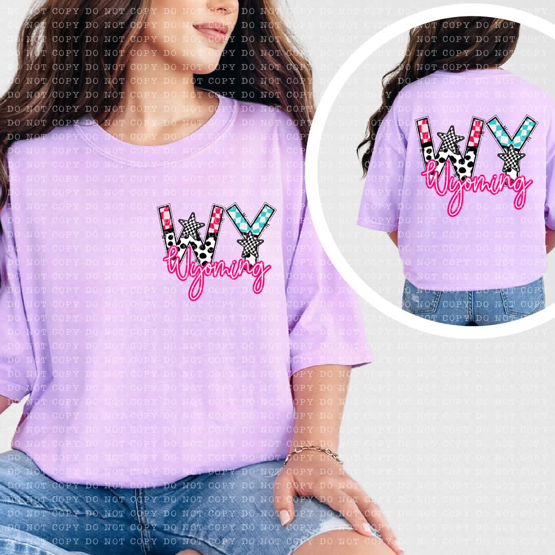 Colorful states checkered stars ETCH