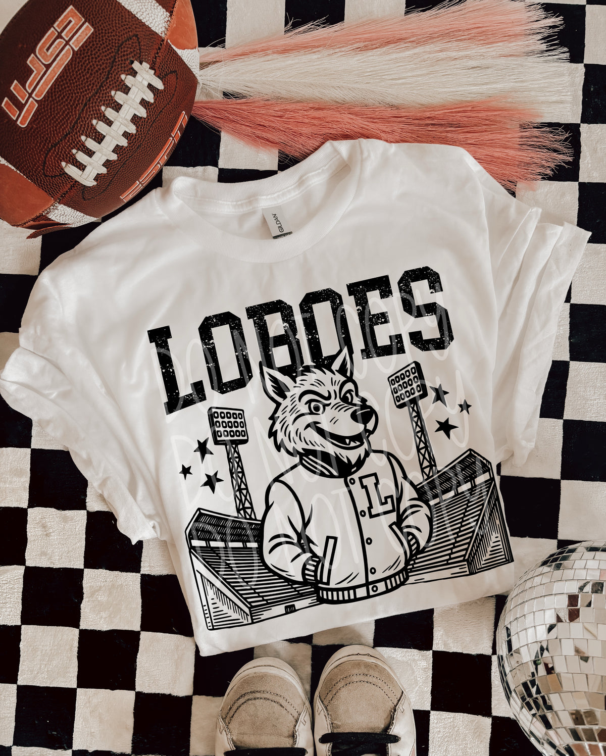 Loboes Letterman mascots PHDC DTF transfer