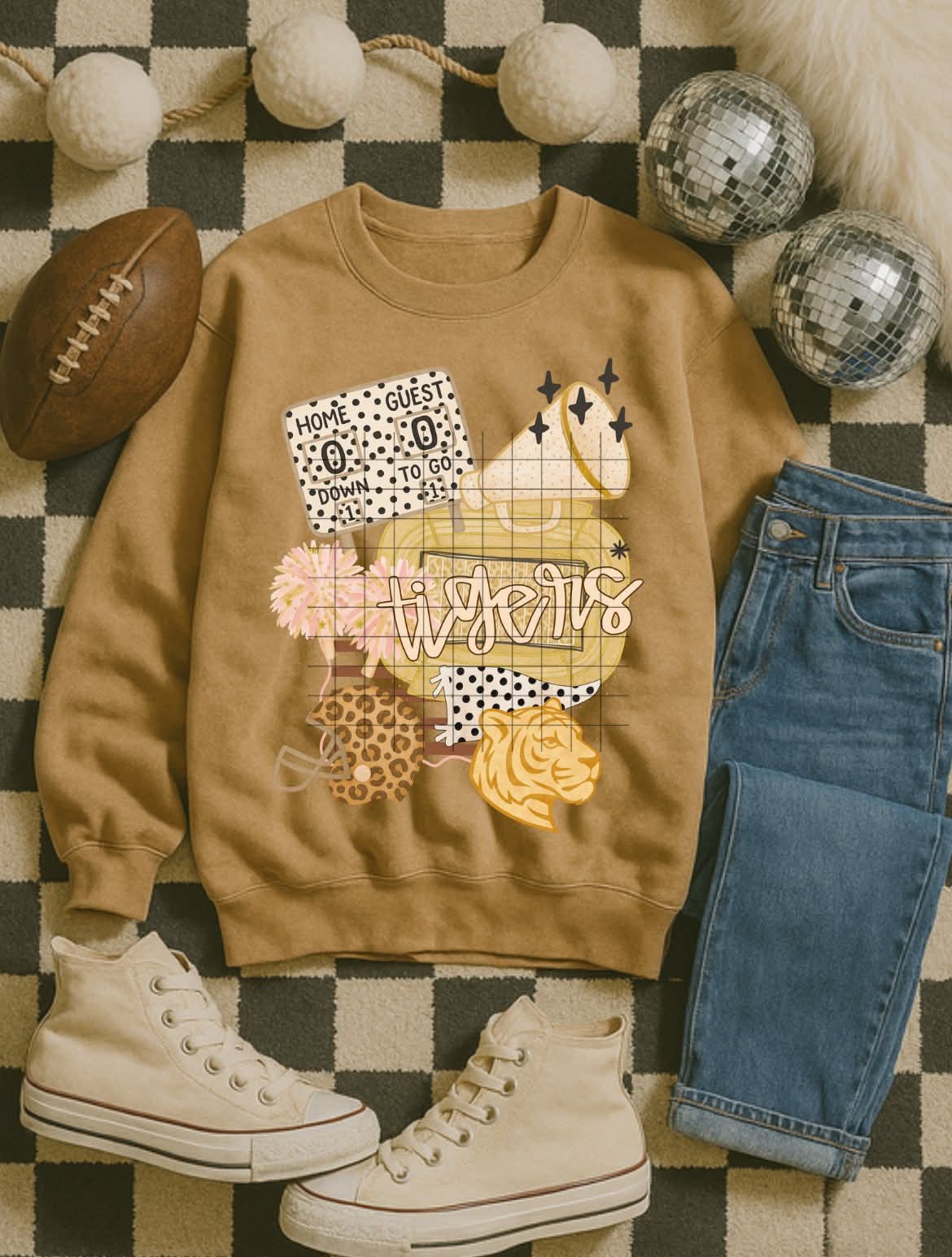 Tigers beige (City) DTF transfer