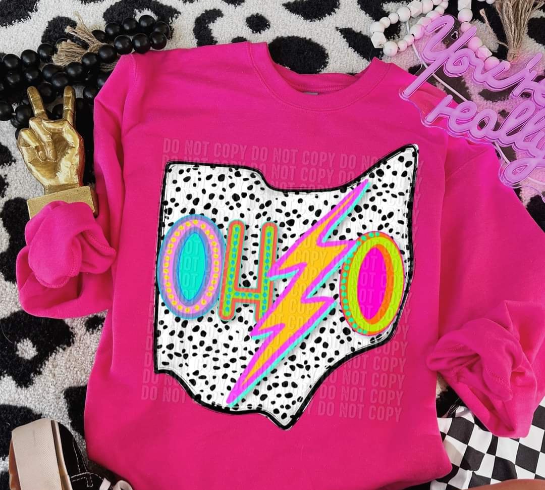 Ohio dalmatian background (CRAFTI) 44143 DTF transfer