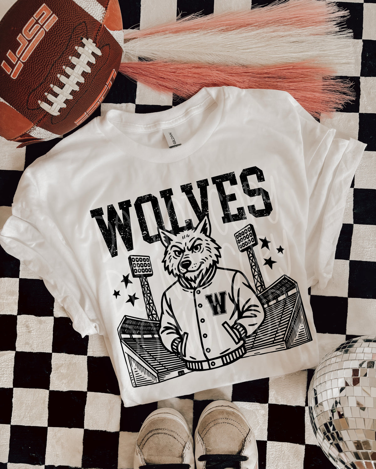 Wolves Letterman mascots PHDC DTF transfer
