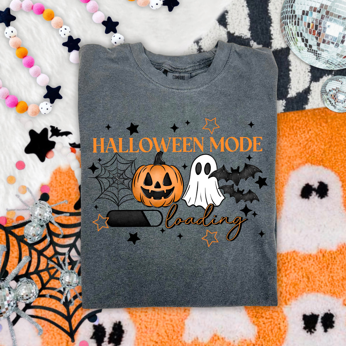 Halloween mode loading... black bats/stars CSC Sunday Special DTF transfer (Copy 6)