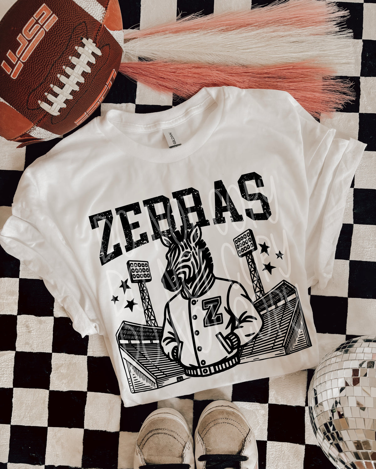 Zebras Letterman mascots PHDC DTF transfer