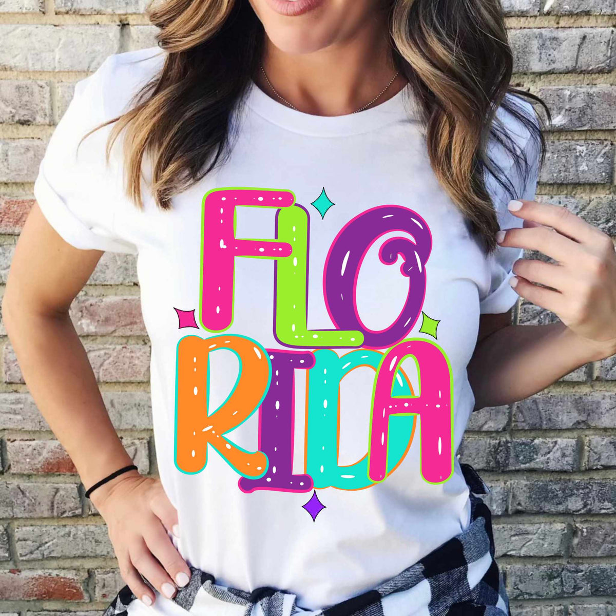 Florida neon states 44921 DTF transfer