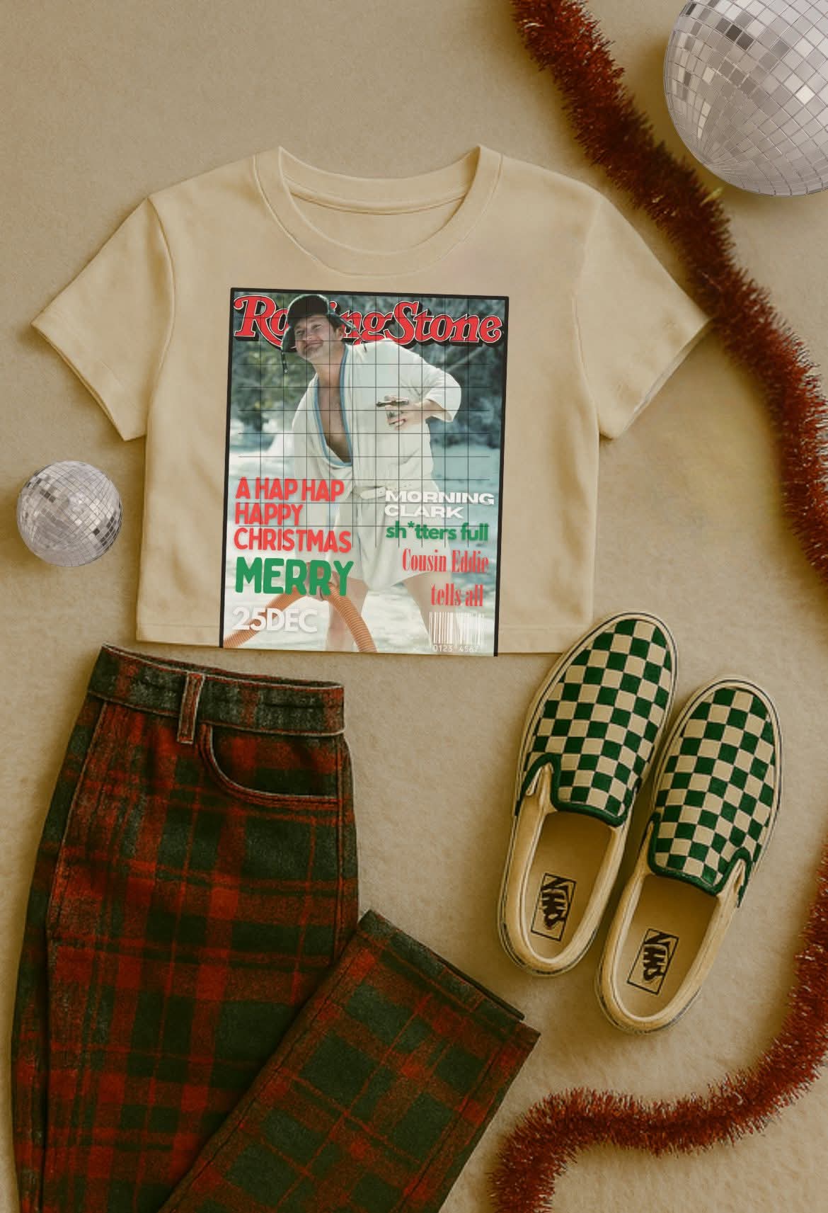 A hap hap happy christmas magazine DTF transfer