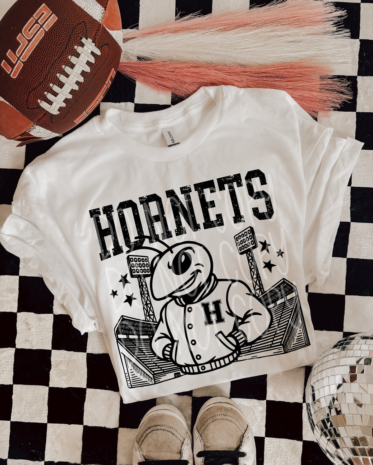 Hornets Letterman mascots PHDC DTF transfer