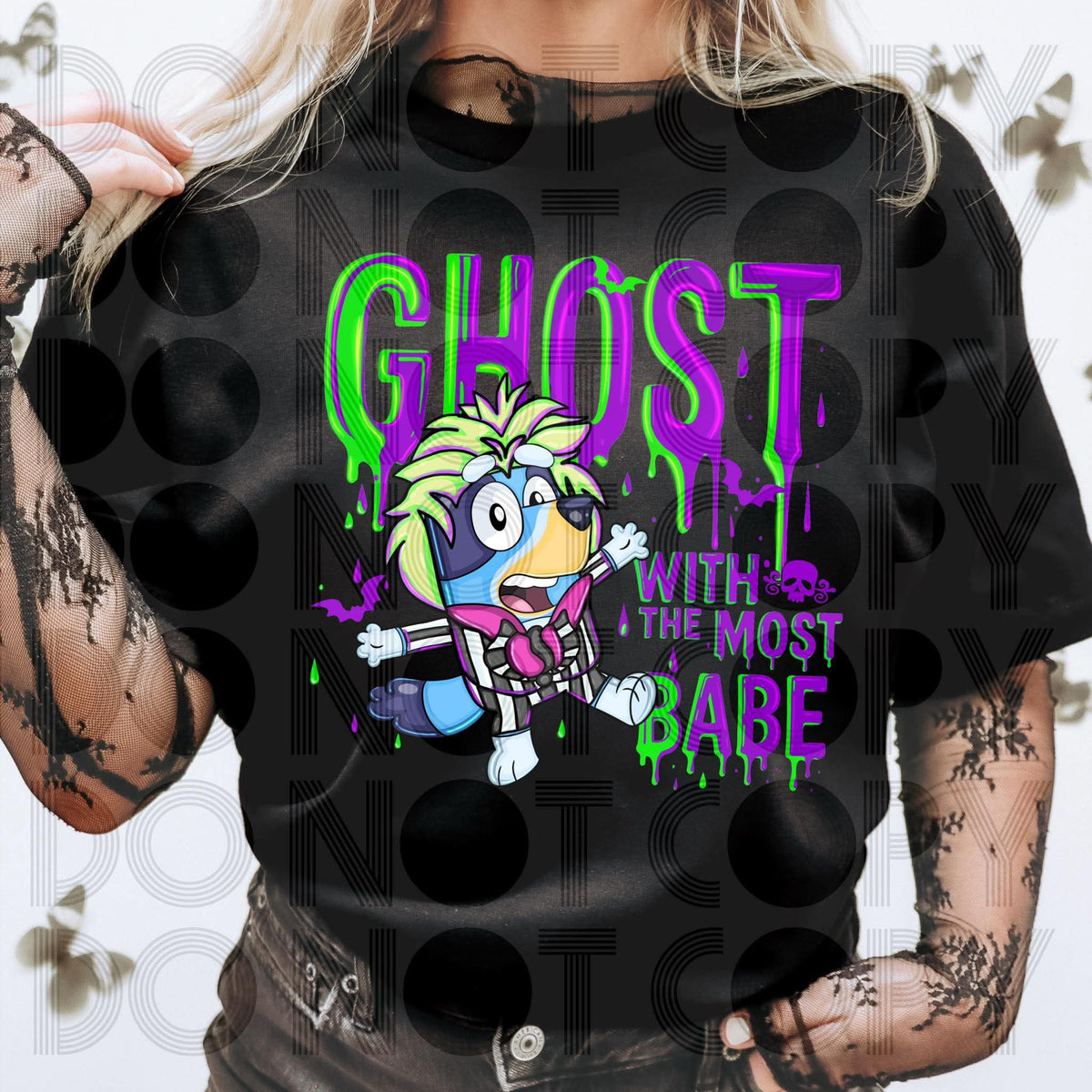 Ghost with the most babe blue heelers 111094 DTF transfer