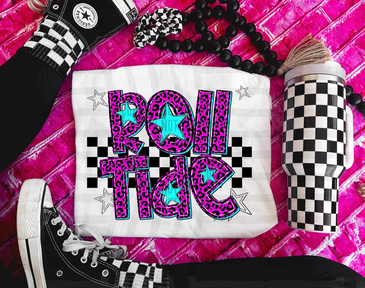 Roll Tide Pink Leopard Neon (Caplinger) DTF transfer