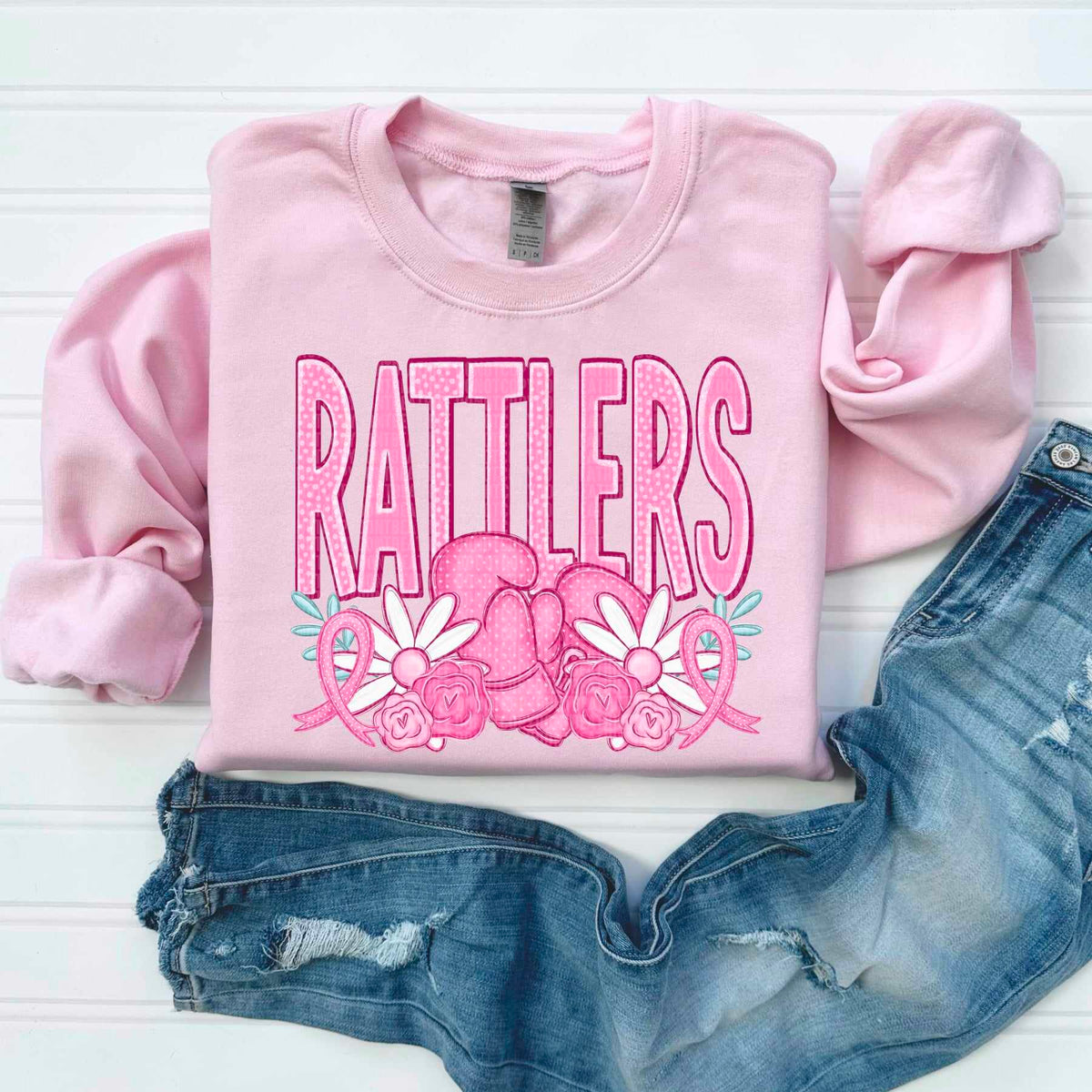 Rattlers pink mascots 50090 DTF transfer