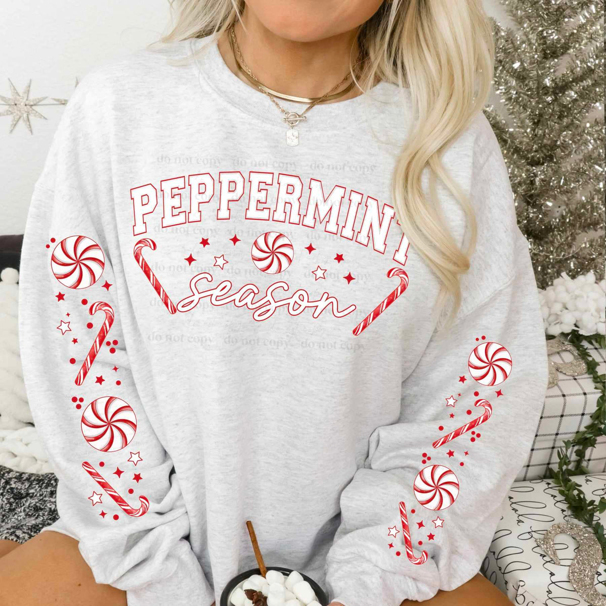 Peppermint season FRONT ONLY (CSC) 50254 DTF transfer