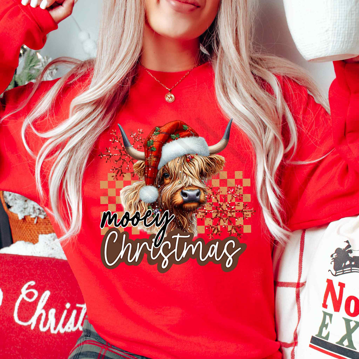 Mooey Christmas DTF transfer