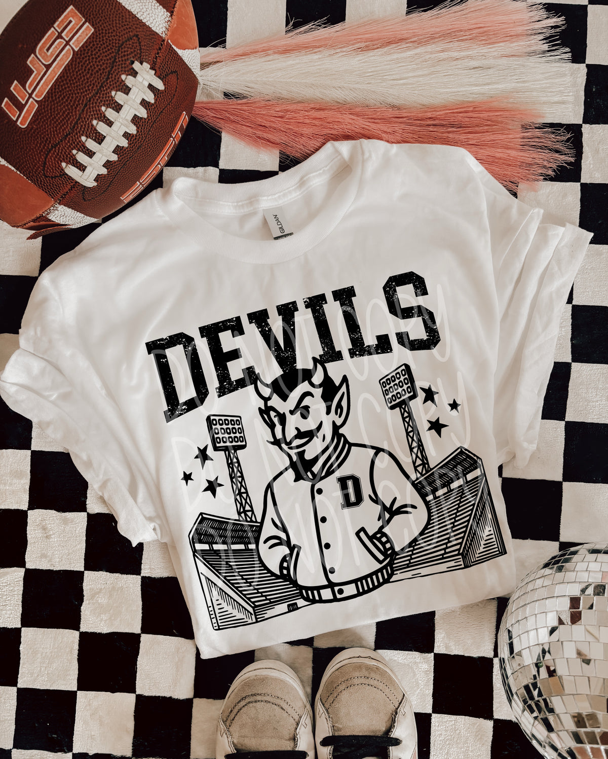 Devils Letterman mascots PHDC DTF transfer