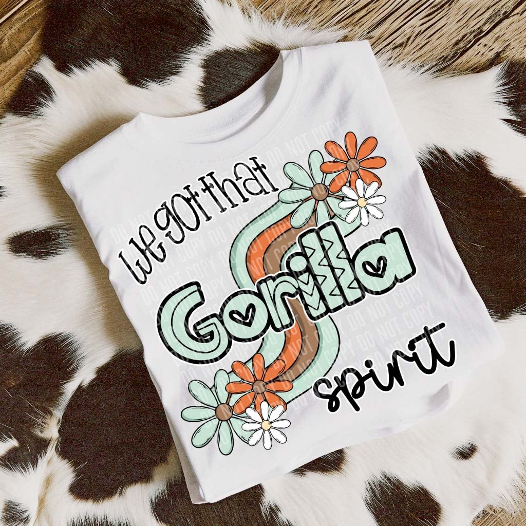 We got that gorilla spirit (CAPLINGER) 50397 DTF transfer