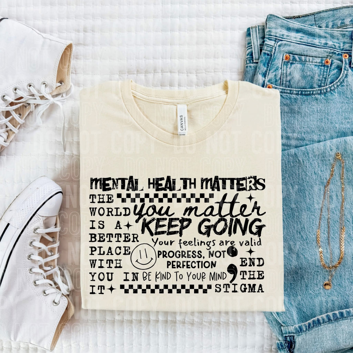 Keep going mental health subway BLACK DTF transfer