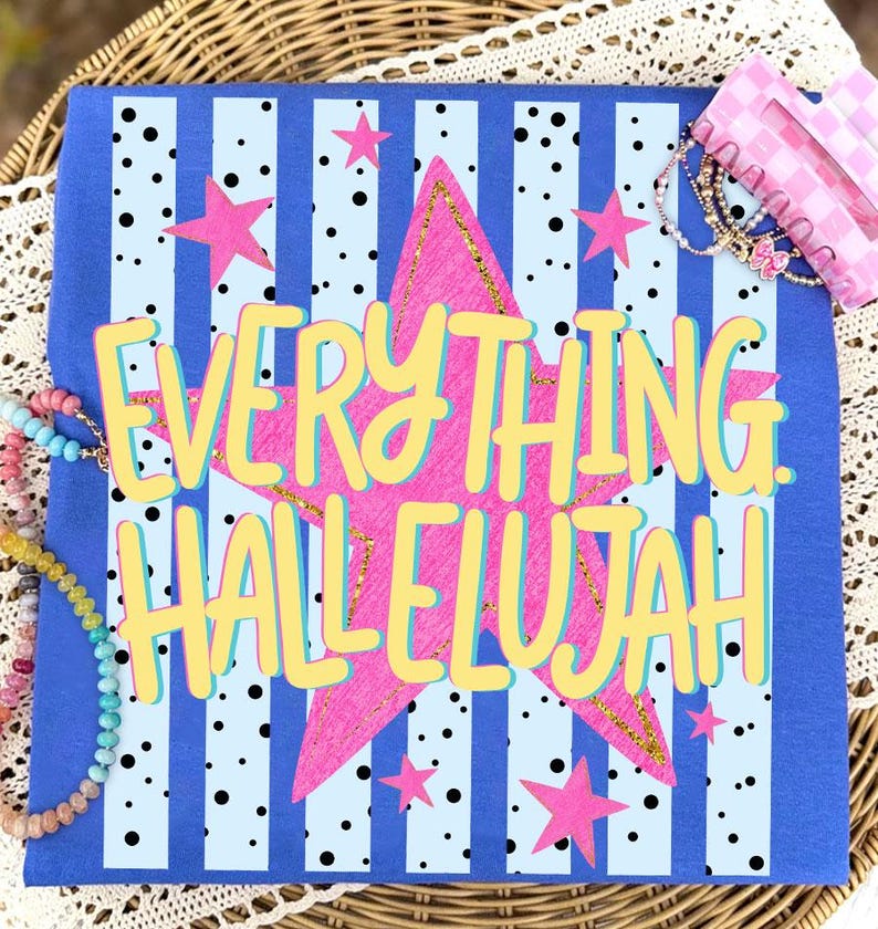 Everything hallelujah polkadots Sunday Special DTF transfer (Copy)